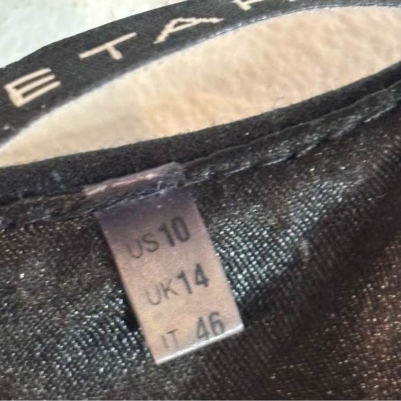 ELIE TAHARI Sz 10 Iris Sheath Knee Length Criss Cross Design Little Black Dress - Picture 6 of 12